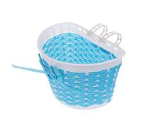 rockible Bicicletta da Ragazza, Cestino Anteriore, Fiocco, Stabilizzatori per, Custodia per Bicicletta per Bambini, 21x14x15cm