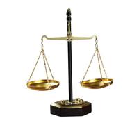 rockible Bilancia Decorativa, Espositore Da Tavolo, Centrotavola, Portagioie, per Studenti di Giurisprudenza, Laurea, Pensionamento, 18x22.5 Cm