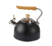 rockible Bollitore a Fischio Facile da Pulire | Robusto, Bollitore con Manico, Tradizionale, Teiera, per Campeggio, Del Tè, Nero, 2.5L