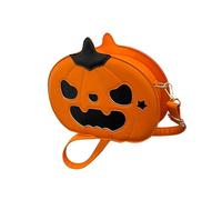 rockible Borsa a tracolla con zucca di Halloween, regalo per donna, borsa a tracolla per lo shopping primaverile, Cuore D'amore Arancione