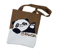 rockible Borsa a tracolla da donna, borsa a tracolla lavorata a maglia, borsa hobo lavorata a maglia, borsa con manico aperto, borsa della spesa leggera per, Marrone
