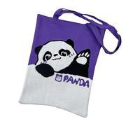 rockible Borsa a tracolla da donna, borsa a tracolla lavorata a maglia, borsa hobo lavorata a maglia, borsa con manico aperto, borsa della spesa leggera per, Viola