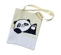 rockible Borsa a tracolla da donna, borsa a tracolla lavorata a maglia, borsa hobo lavorata a maglia, borsa con manico aperto, borsa della spesa leggera per, Beige