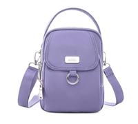 rockible Borsa a Tracolla Donna Borsa Spalla Borsetta Pochette in Oxford Leggera con Tasche Multiple E Chiusure Lampo Adatta per Pendolarismo Shopping Commissioni Quotidiane, Viola