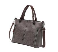 rockible Borse Da Donna con Spalla per Spalla Borsetta per Le Vacanze di Viaggio per Lo Shopping Primaverile All'aperto, Grigio