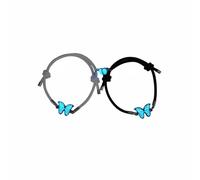 rockible Bracciale Intrecciato Bracciale Coppia Bracciale Amicizia Bracciale Luminosa in Corda Intrecciata con Simbolo di Cuore Che Si Ricompone al Contatto in, Corda Bianca
