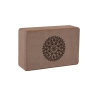rockible Brick Mattonella Pilates Fitness Accessorio per Allineamento Preciso E Stretching Sicuro Adatto a Principianti E Avanzati Pratica Quotidiana, Marrone