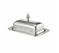 rockible Burriera Contenitore Coperchio Vassoio Portaburro in Acciaio Inox con Coperchio Aderente E Mantiene il Burro Protetto da Polvere E Adatta a Servizio in Tavola Merenda Cucina Uso Quotidiano