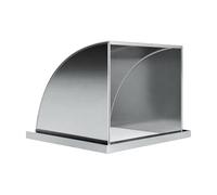 rockible Cappuccio Ventilazione da Parete Esterna Antivento Cappuccio Aspirazione con Curva Antinsetti per Instzioni Residenziali, 500x450x365mm