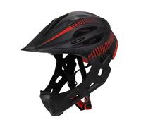 rockible Casco da Bici per Bambini Casco da Bicicletta Elegante, Casco da Ciclismo Casco Integrale per Andare in Bicicletta Pattinaggio a rotelle all'aperto, Nero Rosso