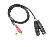 rockible Cavo Adattatore XLR a RCA, Connettore Maschio a Femmina - 5 Metri