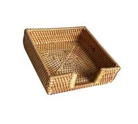 rockible Cestino per tovaglioli in Vimini, Vassoio Porta Asciugamani, Vassoio portaoggetti per tovaglioli di Carta, Porta tovaglioli in Rattan, Dimensioni: