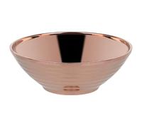 rockible Ciotola in acciaio inossidabile per noodles, doppia parete per udon, soba, pho, facile da pulire, ciotole per ramen impilabili per ristoranti e case, Oro Rosa
