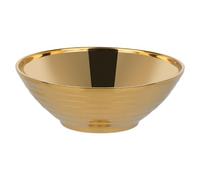 rockible Ciotola in acciaio inossidabile per noodles, doppia parete per udon, soba, pho, facile da pulire, ciotole per ramen impilabili per ristoranti e case, Oro