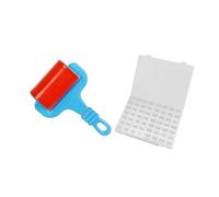 rockible Clay Roller per Lavori Manuali Rullo per Modellare Argilla con Impugnatura Pressa Plastilina Non Adesiva Contenitore Porta Perline 56 Scomparti in PP