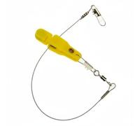 rockible Clip Linea da Pesca Clip Trolling Rilascio Fermaglio Accessorio Barca in Plastica E Acciaio Inox Resistente alla Salsedine con Rilascio Rapido Adatto, Giallo, con Filo D Acciaio