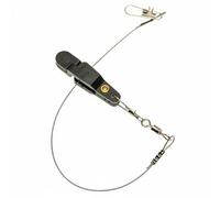 rockible Clip Linea da Pesca Clip Trolling Rilascio Fermaglio Accessorio Barca in Plastica E Acciaio Inox Resistente alla Salsedine con Rilascio Rapido Adatto, Nero, con Filo D Acciaio