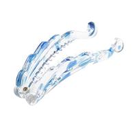 rockible Clip - Pettine Classico, 8 Cm di Lunghezza Premium con Denti - Supporto per Coda, Blu, 8x1.2cm