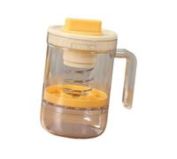 rockible Colino per yogurt greco con coperchio, separatore del siero di latte, manico portatile, facile da pulire, riutilizzabile, con filtro per succo di, Giallo