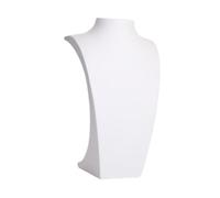 rockible Collana Gioielli Display Bust Show Rack Creative Collace Porta di Gioielli Modello Mannequin Bust for Showcase Countertop, Bianco 15x10x26.5cm