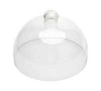 rockible Copertura per Torta in Vetro, Coperchio per Torta Rotonda per Piastra Da Dessert Di Frutta, Campana Trasparente per Pasticceria per Dessert, Formaggio, Muffin, Caramelle, 15x20.8 Cm