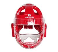 rockible Copricapo da Karate per Bambini Adulti, Ventilato, Impermeabile, per Arti Marziali, MMA, Protezione per Il Viso, Protezione per La Testa Sportiva, per, Rosso, XL