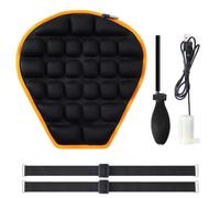 rockible Coprisella Cuscino Sella Cuscinetto Gonfiabile Antiscivolo Ventilato Assorbimento Urti Regolabile con Pompa Manuale Distribuisce La Pressione E Riduce, Orange, Inflatable