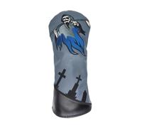 rockible Copritesta per Legno da Golf, Regalo, AntiGraffio, Creativo, alla Moda, Premium, Comodo, Custodia Protettiva, L 33.5cmx17cm