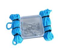 rockible Corda con tenditore a Rullo, regolatore per Paracord, Pratico, Portatile, Professionale, Strumento per tendere la Corda, per riporre Oggetti in casa, 6 Ganci