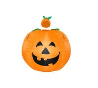 rockible Costume Gonfiabile Zucca Jack O’Lantern Travestimento Gonfiabile Abito Palco Costume Carnevale Volto Stampato Amichevole Apertura Testa Dedicata E