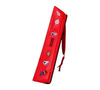 rockible Custodia per Stecca da Biliardo con Cerniera e Tracolla Regolabile, Borsa per Il Trasporto e la conservazione della Canna da Biliardo, Rosso