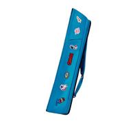 rockible Custodia per Stecca da Biliardo con Cerniera e Tracolla Regolabile, Borsa per Il Trasporto e la conservazione della Canna da Biliardo, Blu