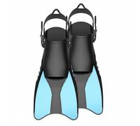 rockible da Nuoto Subacquee Regolabili da Snorkeling da Immersione con Tasca Piede in Silicone Morbido E Cinturino Regolabile Stabilità in Acqua con Adatte per, Azzurro, XS 26-37
