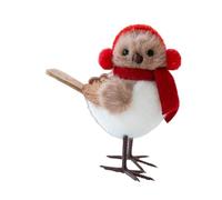 rockible Decorazione per la tavola di Natale, piccola statuetta di uccellino, grazioso ornamento natalizio per l'inverno, Style C