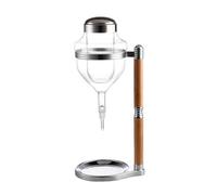 rockible Dispenser da Tavolo con Manico in Legno Resistente e Durevole Raffreddatore di Birra con Struttura in Metallo Decorativo Erogatore a Goccia, Argento