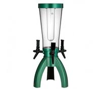 rockible Dispenser di Birra Tre Rubinetti Distributore Spillatore Erogatore con Serbatoio Trasparente 3l in Acciaio Inox Montaggio Frontale Centrale Adatto per, Verde, Verde Scuro