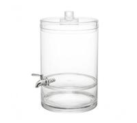 rockible Dispenser per Bevande Supporto da Buffet in Legno Cornice Rettangolare Elevata Struttura Centrale Open Access Adatto per, GZ1003-8900 Trasparente, 8.9L, H413xD297mm