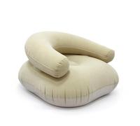 rockible Divano Floccato Portatile Divano Gonfiabile Leggero Arredamento per Studenti, Balcone, Campeggio, Dormitorio, Beige, Imballaggio In Sacchetto OPP Predefinito