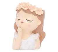 rockible Elegante Busto Femminile Fioriere Vasi Donne Testa Vaso Succulente Fioriera Piccolo Vaso da Fiori Vaso di Fiori Statua Fioriera, 7,5x7,5x11 cm