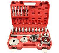 rockible Estrattore Cuscinetti Cuscinetto Ruota Set Pressa Mozzo Attrezzo Meccanico con Adattatori Intercambiabili per Spingere E Alloggiare Cuscinetti in, Rosso