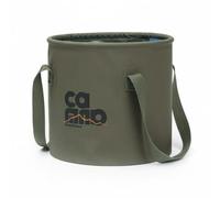 rockible Folding Wash Basin Bacinella Pieghevole Secchio Portatile Catino Multiuso Contenitore Acqua Poliestere Robusto Pvc Corpo Rigido Stabile Piegatura, Verde Militare, 20L Grande