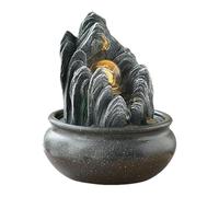 rockible Fontana da Tavolo con Cascata Interna E Illuminazione a LED per La Casa, Stile D