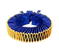 rockible Gorgiera Elisabettiana Staccabile, Decorativa, Robusta, Accessorio per Costumi, Collo Arricciato per Feste di Scena, Oro Blu