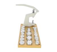 rockible Kit pressa per orologi, robusto strumento per la chiusura del fondello, orologiaio con stampi, kit di riparazione professionale in alluminio,