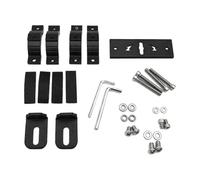 rockible Kit Staffa in Alluminio Nero con Regolabili E Strisce Antiscivolo per Montaggio Forcella con Componenti di Fissaggio Completi E Chiave a Brugola Adatto per Aggiornamento Veicolo