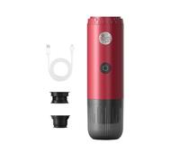 rockible Macchina per caffè espresso, macchina per caffè in polvere, per portatile in acciaio inossidabile, manuale per, escursioni all'aperto, Rosso