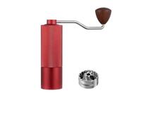 rockible Macinacaffè Manuale Regolabile Macinacaffè a Manovella Zigrinato Macinino da Caffè per Viaggiatori, Campeggio, Array, Rosso, 6 Stelle