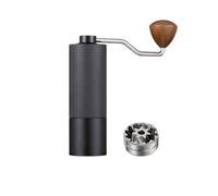 rockible Macinacaffè Manuale Regolabile Macinacaffè a Manovella Zigrinato Macinino da Caffè per Viaggiatori, Campeggio, Array, Nero, 7 Stelle