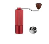 rockible Macinacaffè Manuale Regolabile Macinacaffè a Manovella Zigrinato Macinino da Caffè per Viaggiatori, Campeggio, Array, Rosso, 5 Stelle