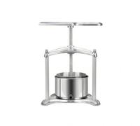 rockible Manuale Vino Pressa Uva Spremi Frutta Pressa Formaggio con Meccanismo a Vite Maniglie Rotonde Forato Acciaio Inossidabile Uscita Frontale Adatto per, 3L